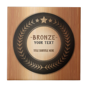 Carreau IMPRIMER do-it-yourself MÉDAILLE Champion de bronz