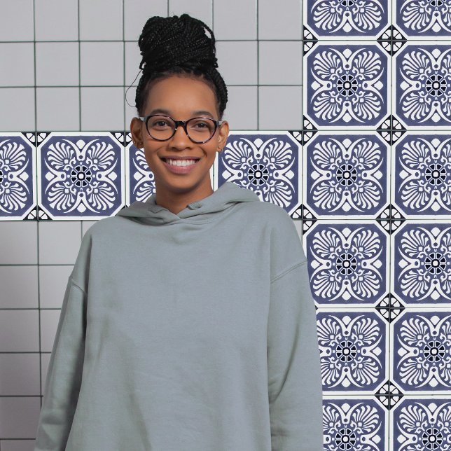 Carreau Indigo Azulejo Bleu Portugais Lisbonne C décoratif (Créateur téléchargé)