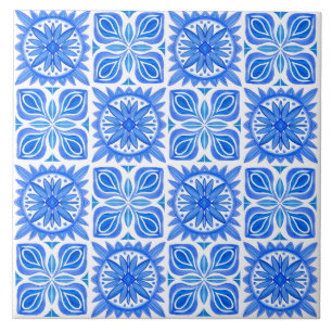 Carreau Indigo Azulejo Bleu Portugais Lisbonne Décor