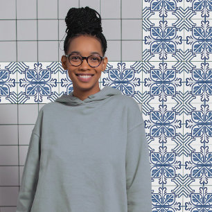 Carreau Indigo Azulejo Bleu Portugais Lisbonne Décor