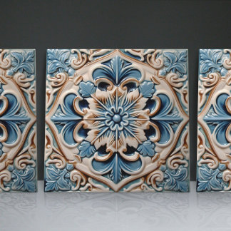 Carreau Indigo Azulejo Bleu Portugais Lisbonne Décor
