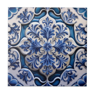 Carreau Indigo Azulejo Bleu Portugais Lisbonne Talavera
