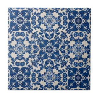 Carreau Indigo Azulejo Blue Portuguese Lisbon Talavera