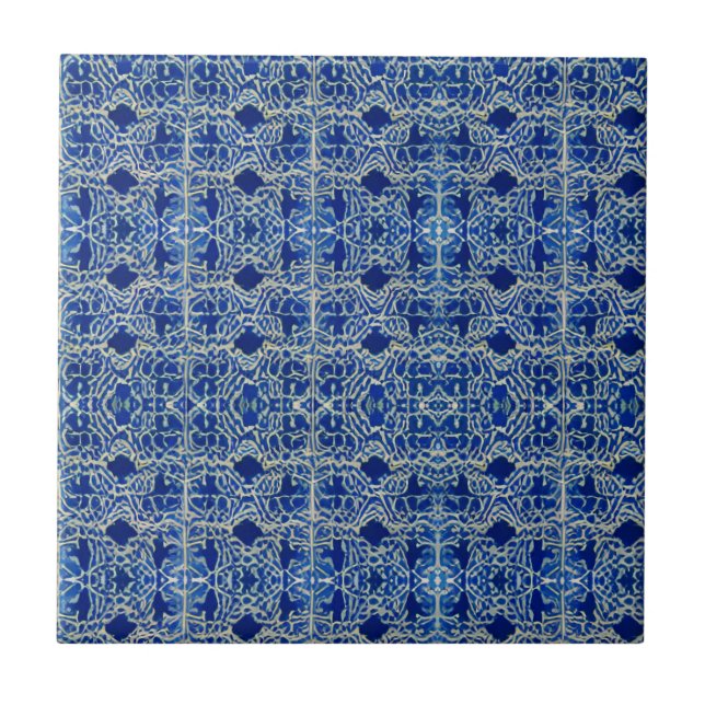 Carreau Indigo Azulejos tuiles portugaises (Devant)