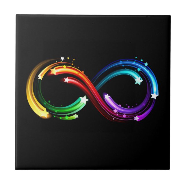 Carreau Infinity symbol of rainbow comets (Devant)