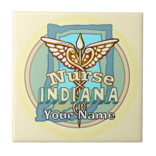 Carreau Infirmière de l'Indiana Caduceus