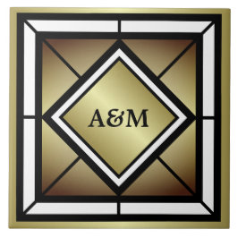 Carreau Initiales de monogramme