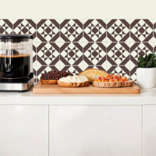 Carreau Inspiration du sol en carrelage marron géométrique