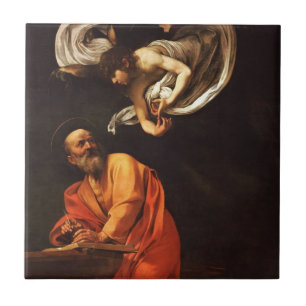 Carreau Inspiration Saint Matthew Caravaggio peinture art