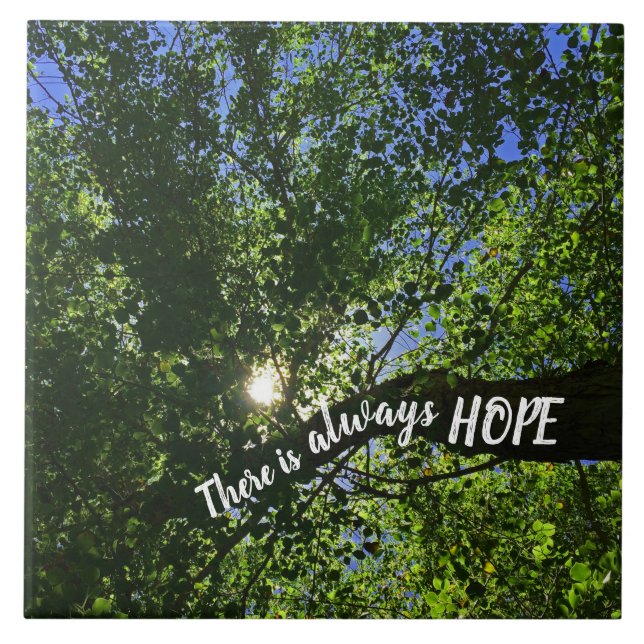 Carreau Inspiration Sun Rising Tree Il ya toujours de l'es (Devant)