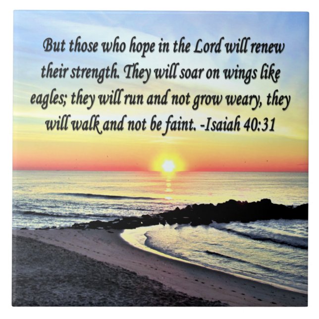 CARREAU INSPIRING ISAIAH 40:31 (Devant)