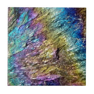 Carreau Iridescence couleur arc-en-ciel rare minéral perso