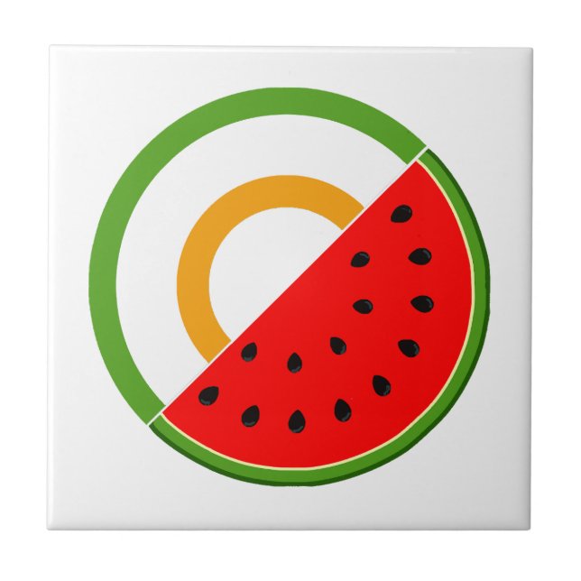Carreau IRLANDE AVEC PALESTINE - Watermelon (Devant)