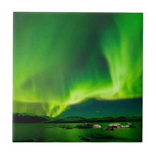 Carreau Islande Aurores Boréales