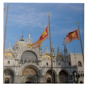 Carreau Italie, Venise, Basilique Saint-Marc sur la place 