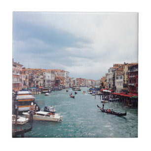 Carreau Italie vintage Canal de Venise Photo