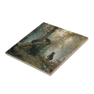 Carreau Ivan Shishkin - Matin dans une forêt de pins