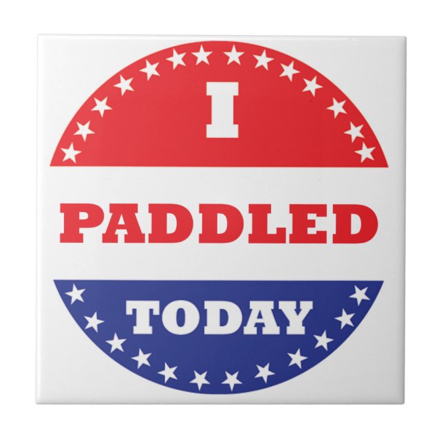 Carreau J'Ai Pagayé Aujourd'Hui (Devant)