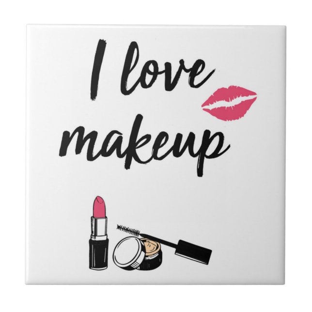 Carreau J'aime le maquillage (Devant)