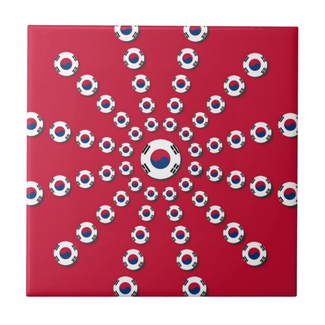 Carreau J'aime le rouge (Devant)