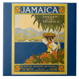 Carreau Jamaïque - Gem of the Tropics (poster vintage)