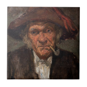 Carreau James Whistler - Un homme fume un tuyau