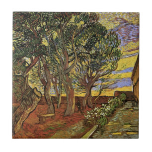 Carreau Jardin de l'hôpital Saint-Paul par Vincent van Gog