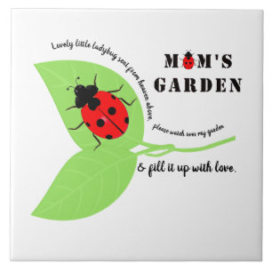 Carreau Jardin de maman Ladybug Grande Carrelage en cérami
