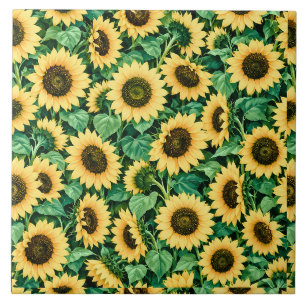 Carreau Jardin de Tournesols Dorés