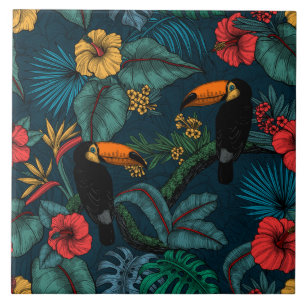 Carreau Jardin toucan 2