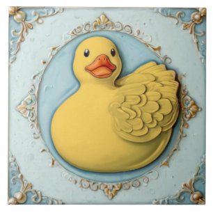 Carreau Jaune Caoutchouc Ducky Cute Canard Duckie Toilette