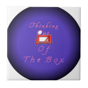 Carreau Je pense en dehors de la boîte.