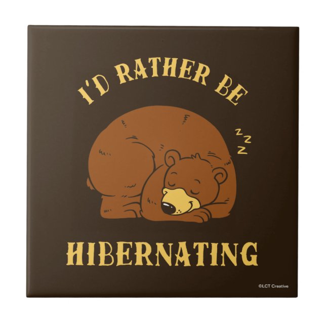 Carreau Je préférerais être en hibernation (Devant)