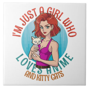 Carreau Je suis juste une fille qui aime les chats