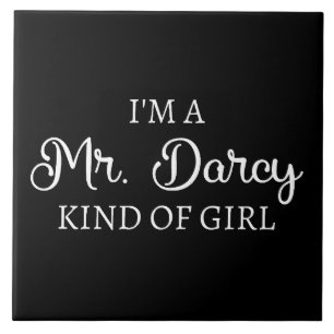 Carreau Je suis M. Darcy, genre de fille