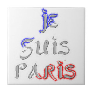 Carreau Je Suis Paris Art Print