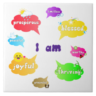 Carreau Je Suis Positive Affirmations Mots Self Love