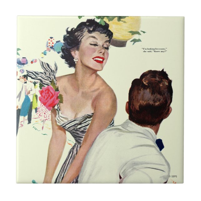 Carreau Je veux un homme 2 (Devant)