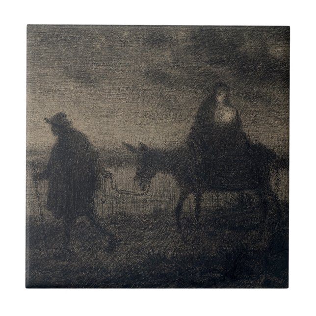 Carreau Jean-François Millet - Le Vol En Egypte (Devant)
