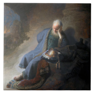Carreau Jeremiah Lamenting sur la chute de Jérusalem, Remb