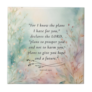 Carreau Jérémie 29:11 Image de verset biblique