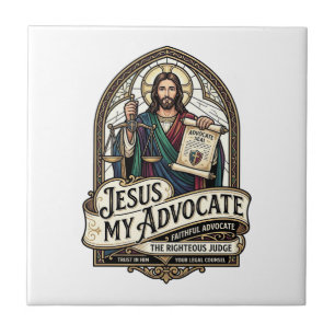 Carreau Jésus Mon Défenseur Jésus Défenseur du Tribunal Ch