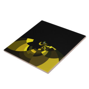 Carreau Jet Black et Gold Vector Art Design graphique