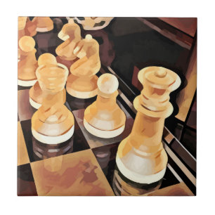 Carreau Jeu d'échecs Art Abstrait original