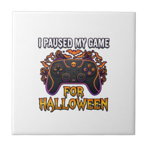 Carreau Jeu en pause Halloween Manette Chauves-souris Fant