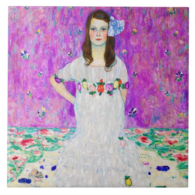 Carreau Jeune fille, Gustav Klimt (Devant)