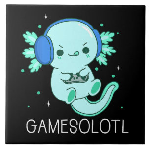 Carreau Jeux Kawaii Axolotl Axolotl Joueur