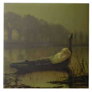 Carreau John Atkinson Grimshaw - La Dame de Shalott