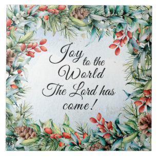 Carreau Joie au monde Le Seigneur est venu, Noël