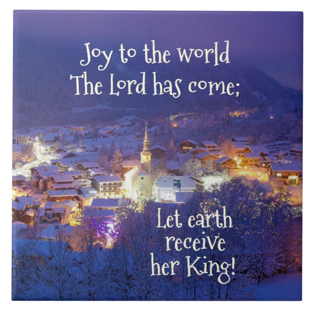Carreau Joie au monde Le Seigneur est venu, Noël Carol (Devant)
